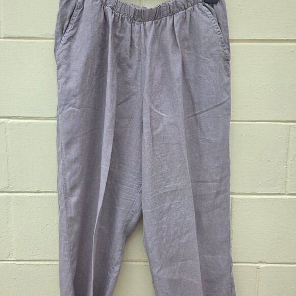 Match Point linen cropped pants L - Picture 1 of 3